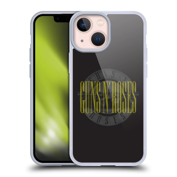 Guns N' Roses Band Art Bullet Soft Gel Case for Apple iPhone 13 Mini