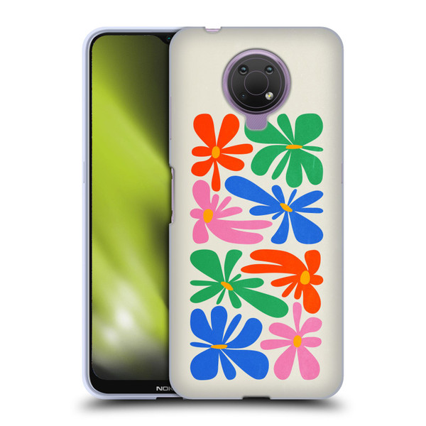 Ayeyokp Plant Pattern Flower Shapes Flowers Bloom Soft Gel Case for Nokia G10