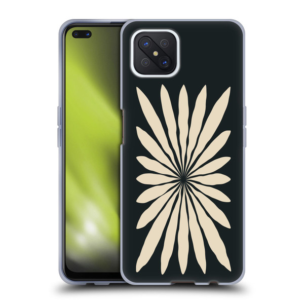 Ayeyokp Plant Pattern Star Leaf Soft Gel Case for OPPO Reno4 Z 5G