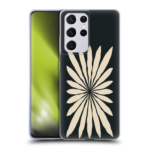 Ayeyokp Plant Pattern Star Leaf Soft Gel Case for Samsung Galaxy S21 Ultra 5G