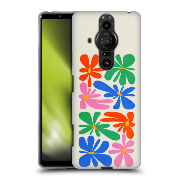 Ayeyokp Plant Pattern Flower Shapes Flowers Bloom Soft Gel Case for Sony Xperia Pro-I