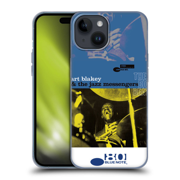 Blue Note Records Albums Art Blakey The Big Beat Soft Gel Case for Apple iPhone 15