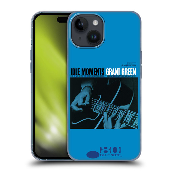 Blue Note Records Albums Grant Green Idle Moments Soft Gel Case for Apple iPhone 15