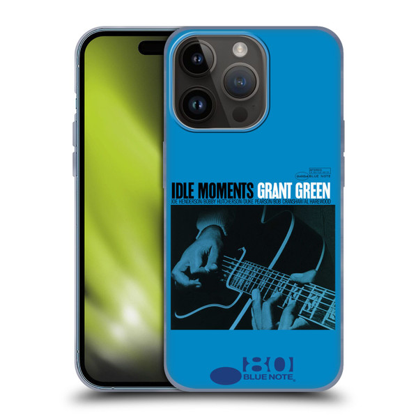 Blue Note Records Albums Grant Green Idle Moments Soft Gel Case for Apple iPhone 15 Pro