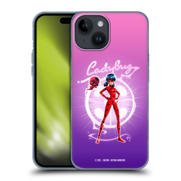 Miraculous Tales of Ladybug & Cat Noir Graphics Ladybug Soft Gel Case for Apple iPhone 15
