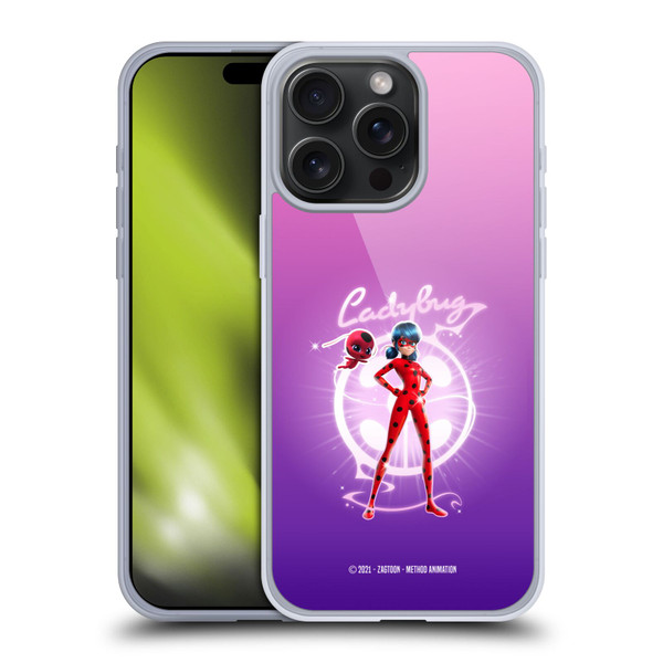Miraculous Tales of Ladybug & Cat Noir Graphics Ladybug Soft Gel Case for Apple iPhone 15 Pro Max
