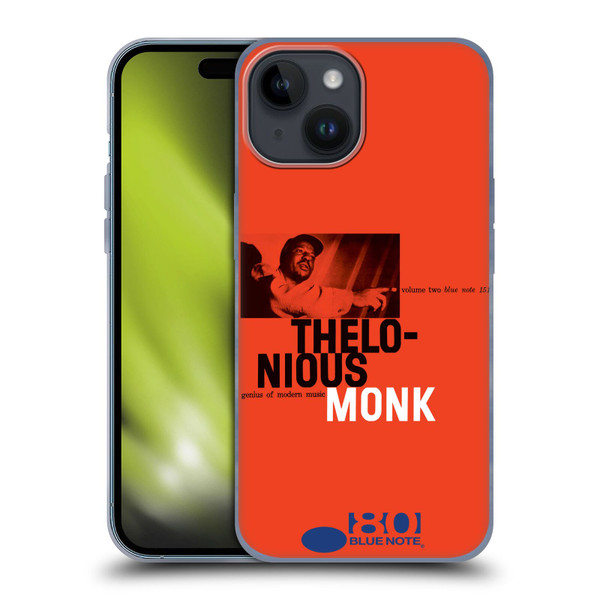 Blue Note Records Albums 2 Thelonious Monk Soft Gel Case for Apple iPhone 15