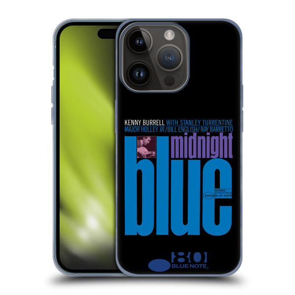 Blue Note Records Albums 2 Kenny Burell Midnight Blue Soft Gel Case for Apple iPhone 15 Pro