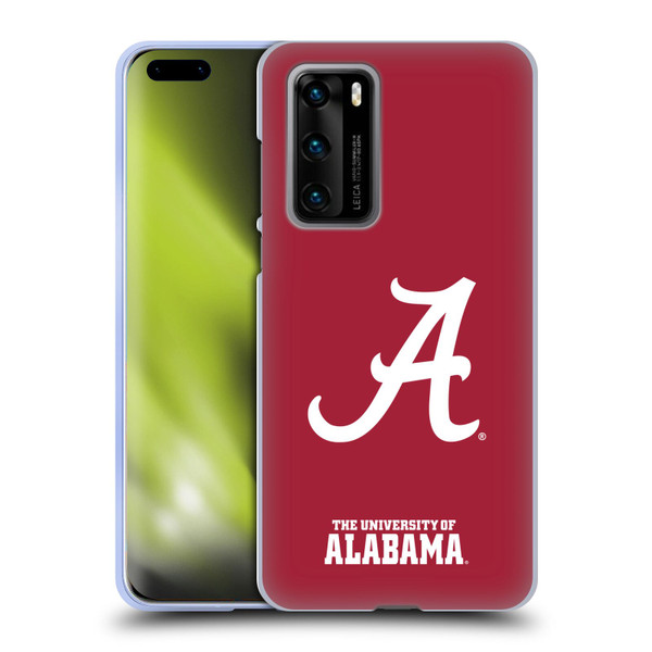 University Of Alabama UA The University Of Alabama Plain Soft Gel Case for Huawei P40 5G