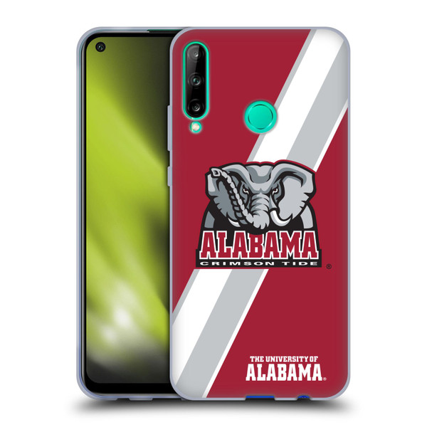 University Of Alabama UA The University Of Alabama Stripes Soft Gel Case for Huawei P40 lite E