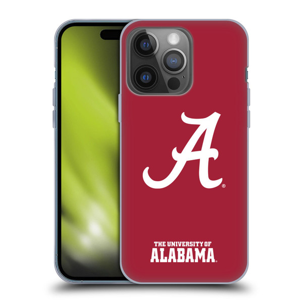 University Of Alabama UA The University Of Alabama Plain Soft Gel Case for Apple iPhone 14 Pro