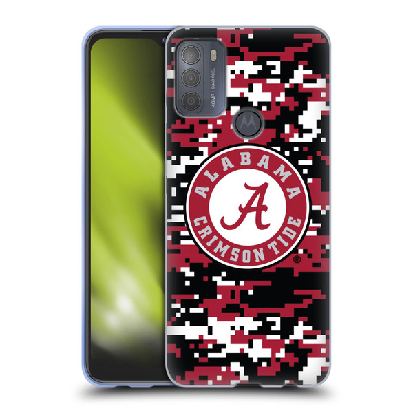 University Of Alabama UA The University Of Alabama Digital Camouflage Soft Gel Case for Motorola Moto G50
