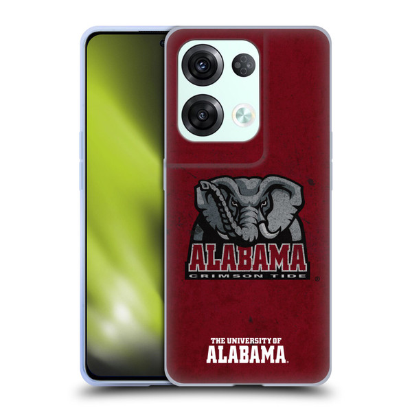 University Of Alabama UA The University Of Alabama Distressed Soft Gel Case for OPPO Reno8 Pro