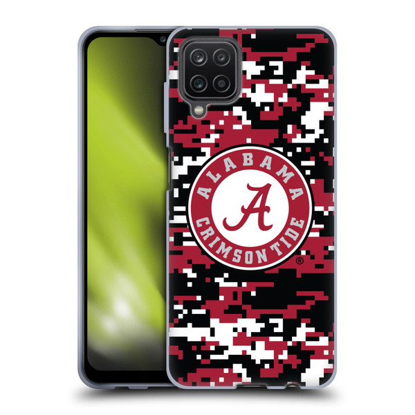 University Of Alabama UA The University Of Alabama Digital Camouflage Soft Gel Case for Samsung Galaxy A12 (2020)
