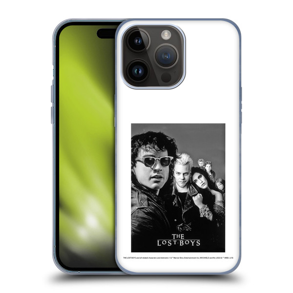 The Lost Boys Characters Poster Black And White Soft Gel Case for Apple iPhone 15 Pro Max