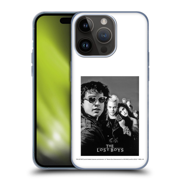 The Lost Boys Characters Poster Black And White Soft Gel Case for Apple iPhone 15 Pro