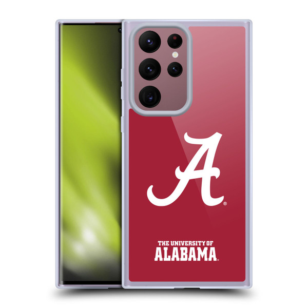 University Of Alabama UA The University Of Alabama Plain Soft Gel Case for Samsung Galaxy S22 Ultra 5G