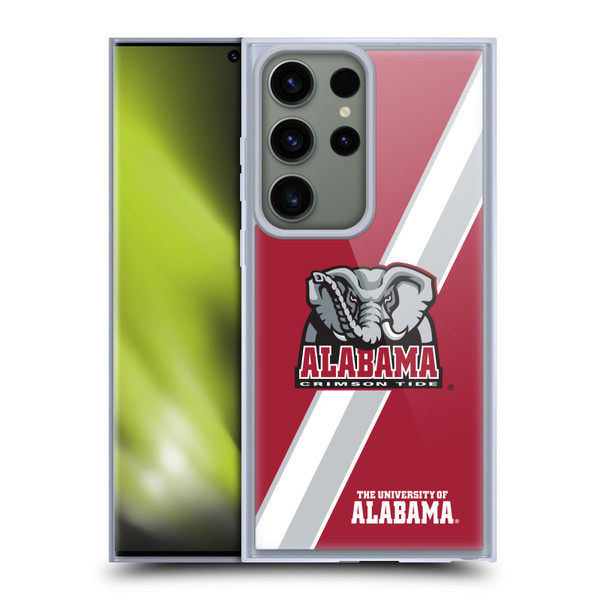University Of Alabama UA The University Of Alabama Stripes Soft Gel Case for Samsung Galaxy S23 Ultra 5G