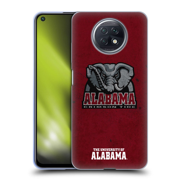 University Of Alabama UA The University Of Alabama Distressed Soft Gel Case for Xiaomi Redmi Note 9T 5G