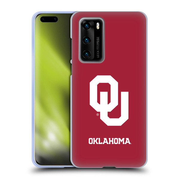 University of Oklahoma OU The University of Oklahoma Plain Soft Gel Case for Huawei P40 5G