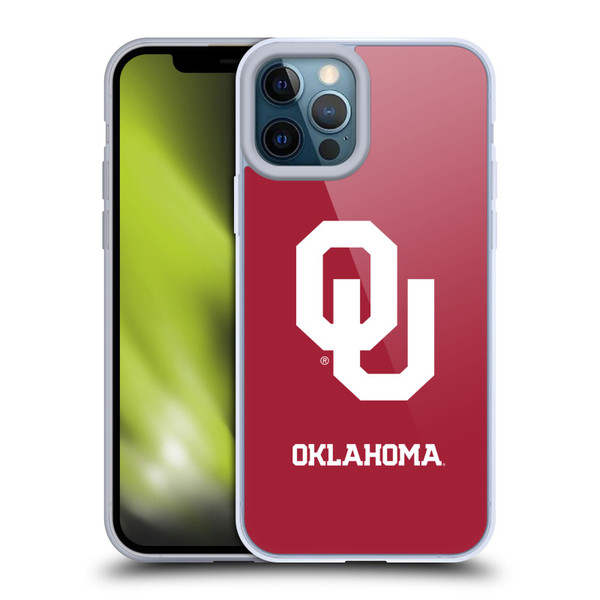 University of Oklahoma OU The University of Oklahoma Plain Soft Gel Case for Apple iPhone 12 Pro Max