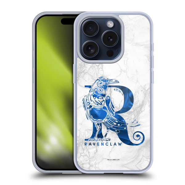 Harry Potter Deathly Hallows IX Ravenclaw Aguamenti Soft Gel Case for Apple iPhone 15 Pro
