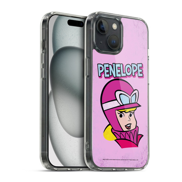 Wacky Races Classic Penelope Soft Gel Case for Apple iPhone 15 & MagSafe