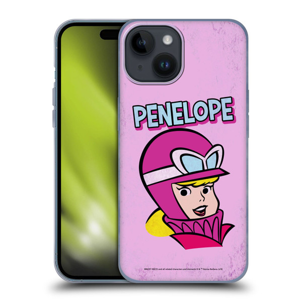 Wacky Races Classic Penelope Soft Gel Case for Apple iPhone 15
