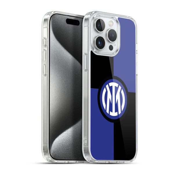 Fc Internazionale Milano Badge Flag Soft Gel Case for Apple iPhone 15 Pro Max & MagSafe