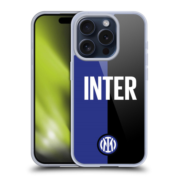 Fc Internazionale Milano Badge Inter Milano Logo Soft Gel Case for Apple iPhone 15 Pro