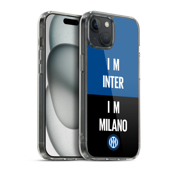 Fc Internazionale Milano Logo Inter Milano Soft Gel Case for Apple iPhone 15 Plus & MagSafe