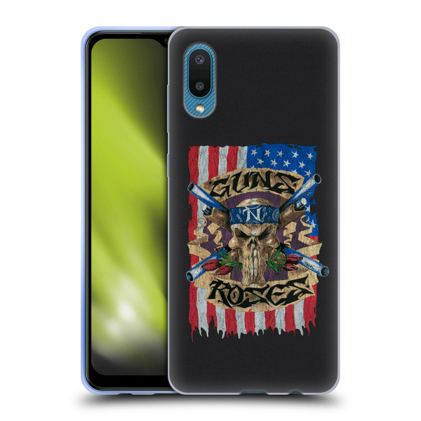 Guns N' Roses Band Art Flag Soft Gel Case for Samsung Galaxy A02/M02 (2021)