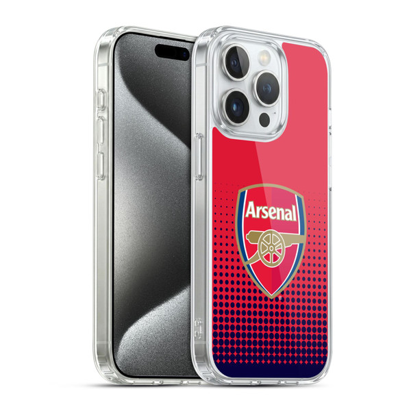 Arsenal FC Crest 2 Fade Soft Gel Case for Apple iPhone 15 Pro & MagSafe