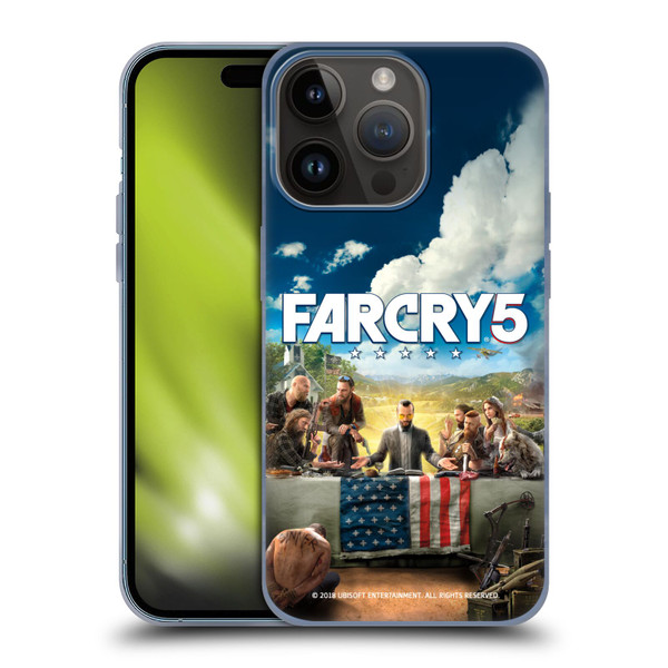 Far Cry 5 Key Art And Logo Main Soft Gel Case for Apple iPhone 15 Pro