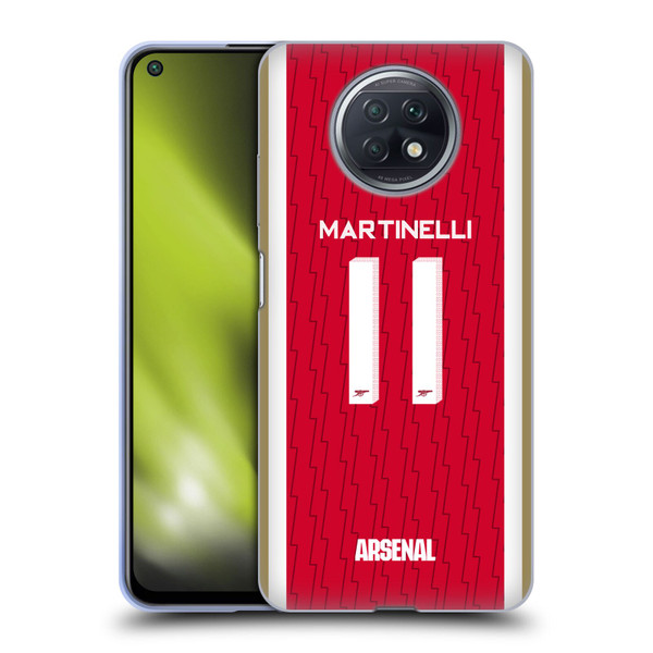 Arsenal FC 2023/24 Players Home Kit Gabriel Soft Gel Case for Xiaomi Redmi Note 9T 5G