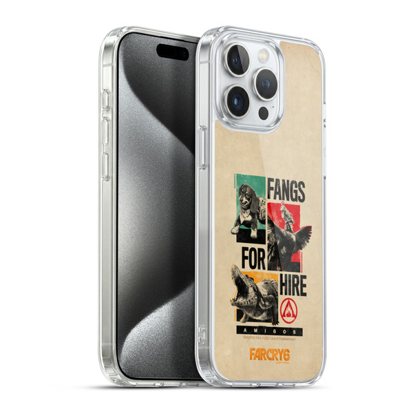 Far Cry 6 Graphics Fangs For Hire Soft Gel Case for Apple iPhone 15 Pro Max & MagSafe