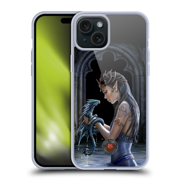 Anne Stokes Dragon Friendship Water Soft Gel Case for Apple iPhone 15 Plus