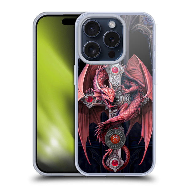 Anne Stokes Dragons Gothic Guardians Soft Gel Case for Apple iPhone 15 Pro