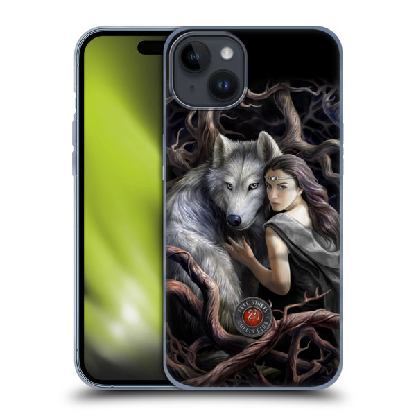 Anne Stokes Wolves 2 Soul Bond Soft Gel Case for Apple iPhone 15 Plus