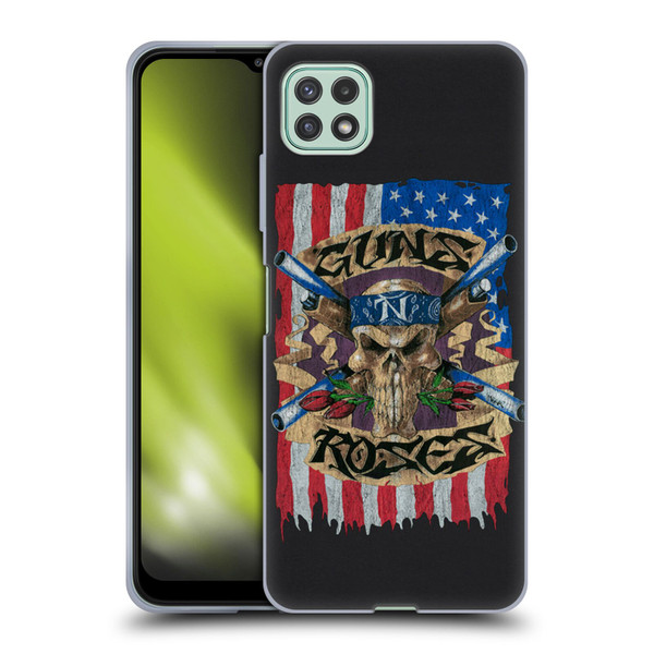 Guns N' Roses Band Art Flag Soft Gel Case for Samsung Galaxy A22 5G / F42 5G (2021)