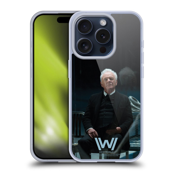 Westworld Characters Robert Ford Soft Gel Case for Apple iPhone 15 Pro
