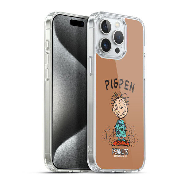 Peanuts Characters Pigpen Soft Gel Case for Apple iPhone 15 Pro Max & MagSafe