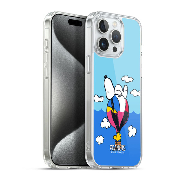 Peanuts Halfs And Laughs Snoopy & Woodstock Balloon Soft Gel Case for Apple iPhone 15 Pro Max & MagSafe