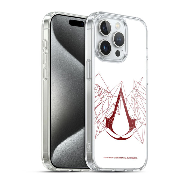Assassin's Creed Logo Geometric Soft Gel Case for Apple iPhone 15 Pro & MagSafe