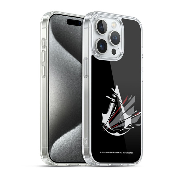 Assassin's Creed Logo Shattered Soft Gel Case for Apple iPhone 15 Pro & MagSafe