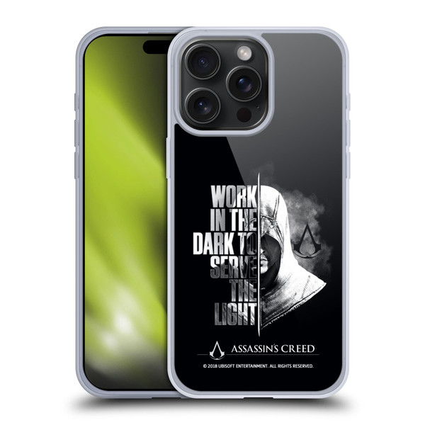 Assassin's Creed Legacy Typography Half Soft Gel Case for Apple iPhone 15 Pro Max