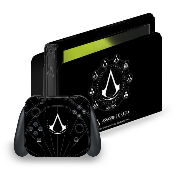 Assassin's Creed Legacy Logo Crests Vinyl Sticker Skin Decal Cover for Nintendo Switch OLED Bundle