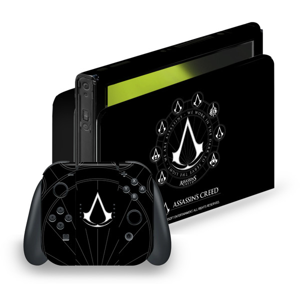 Assassin's Creed Legacy Logo Crests Vinyl Sticker Skin Decal Cover for Nintendo Switch OLED