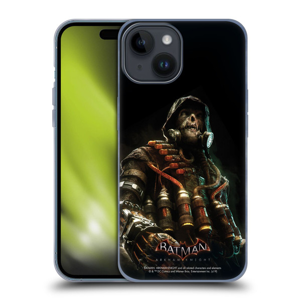 Batman Arkham Knight Characters Scarecrow Soft Gel Case for Apple iPhone 15