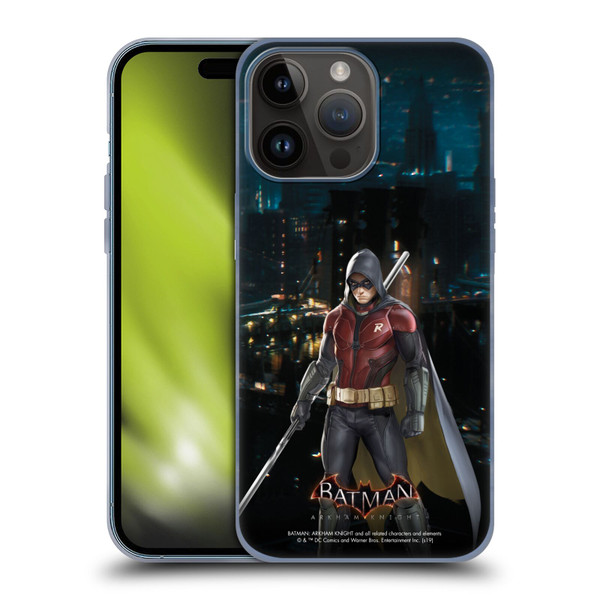 Batman Arkham Knight Characters Red Robin Soft Gel Case for Apple iPhone 15 Pro Max